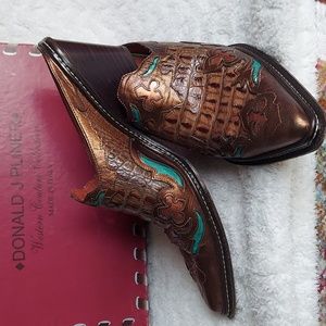 Donald J Pliner Western Couture Collection Mules 8